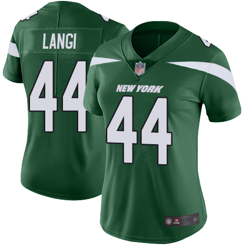 New York Jets Limited Green Women Harvey Langi Home Jersey NFL Football #44 Vapor Untouchable